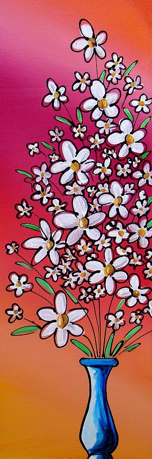 Pop Flowers - 2 Painting by Cindy Thornton