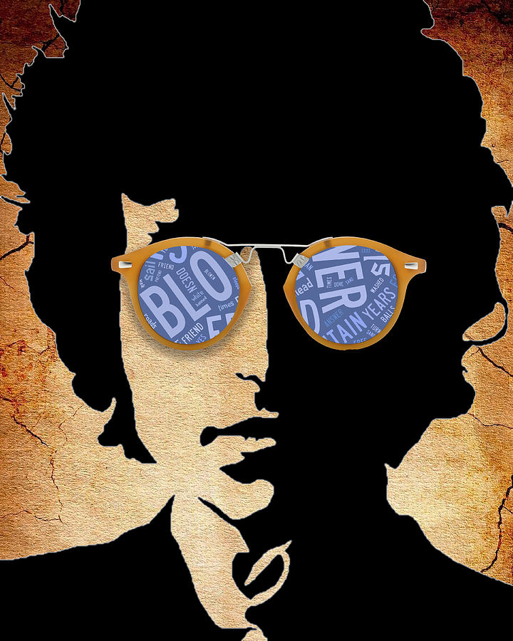 Pop Icon Bob Dylan Mixed Media by Marvin Blaine