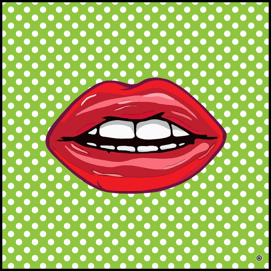POP Lips Digital Art by Gary Grayson