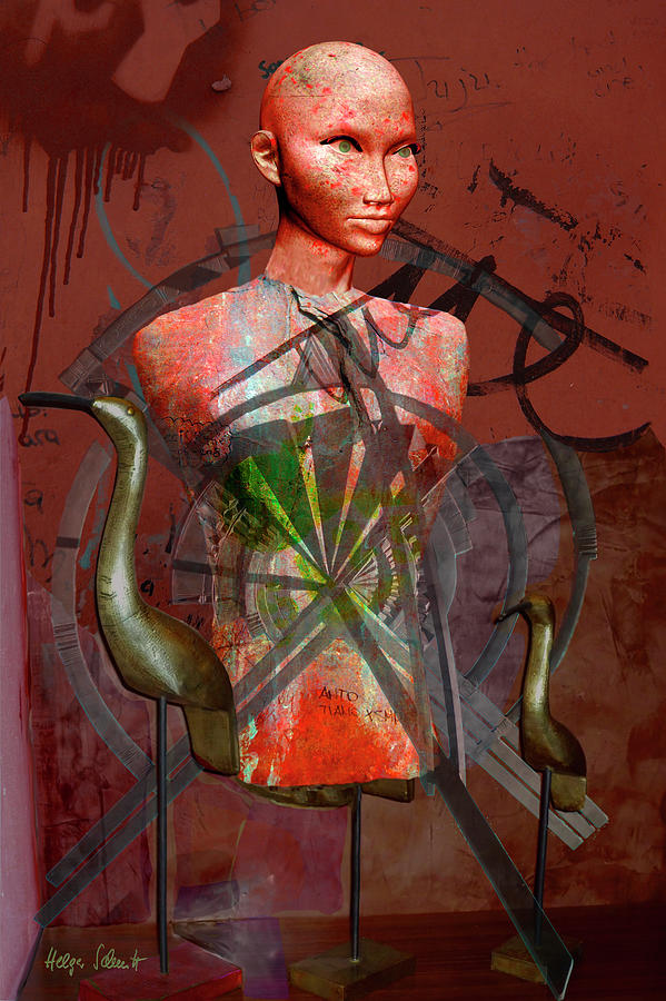 Pop Model Digital Art by Helga Schmitt