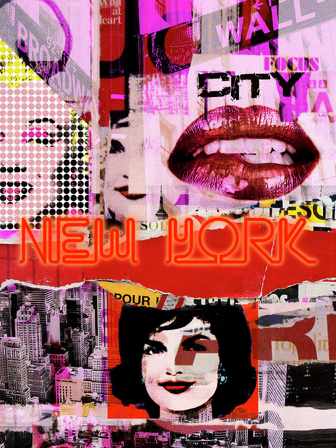 Pop New York Digital Art by Luz Graphic Studio