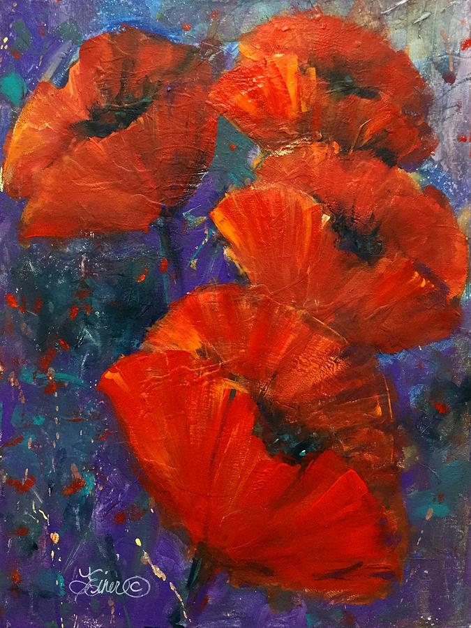 Pop of Poppies Painting by Terri Einer