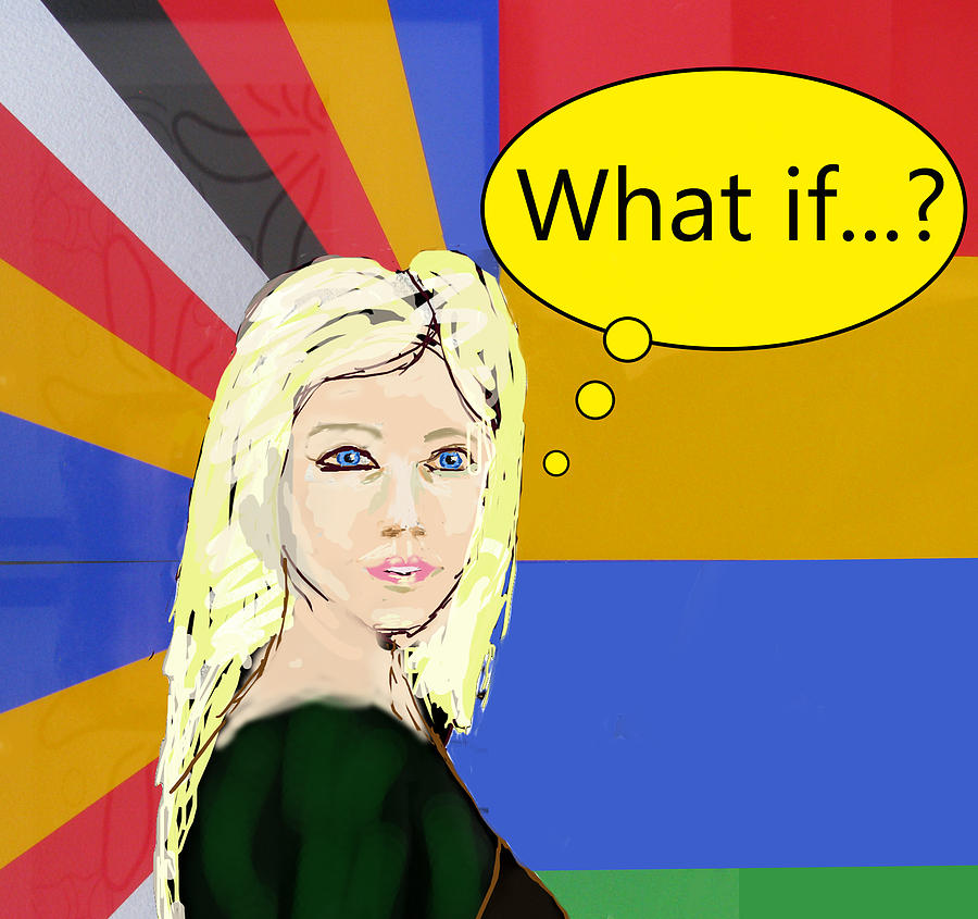 Popart portrait what if..? Digital Art by Tom Conway