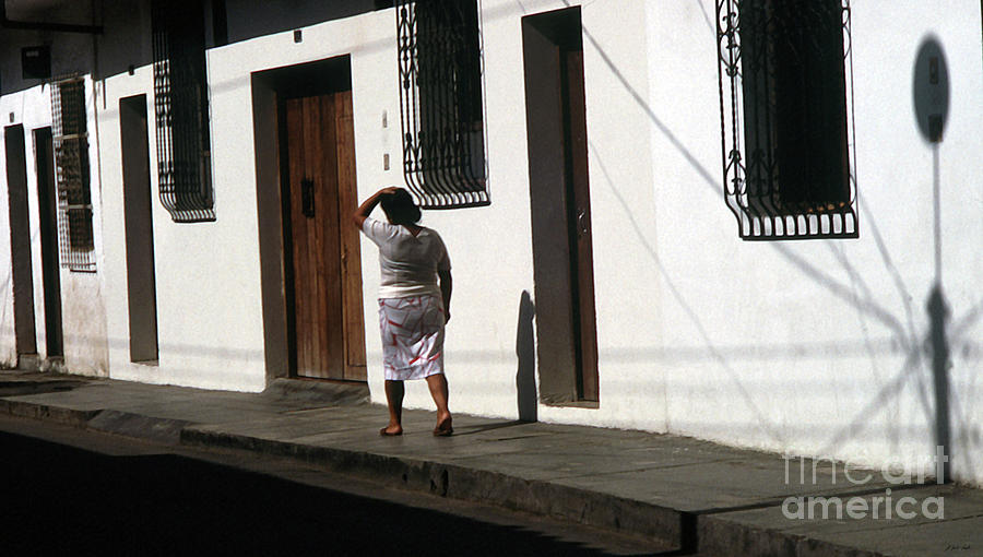 Popayan Sidewalk-Signed-3#70 Photograph by J L Woody Wooden