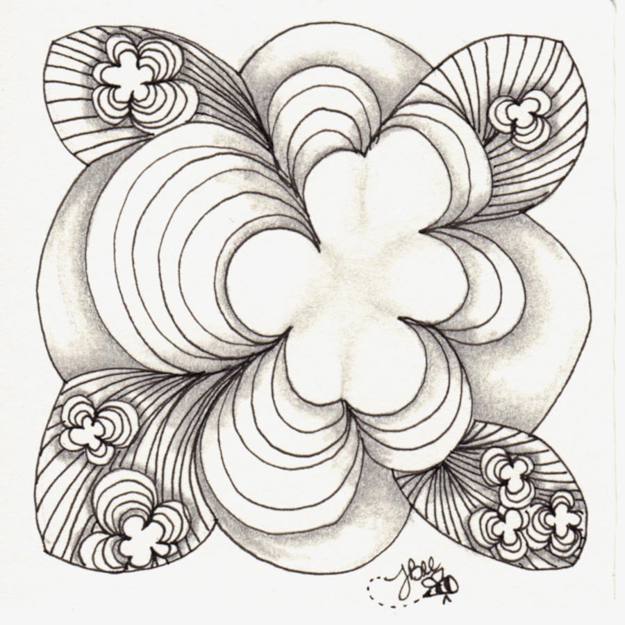 Popcloud Blossom Drawing by Jan Steinle