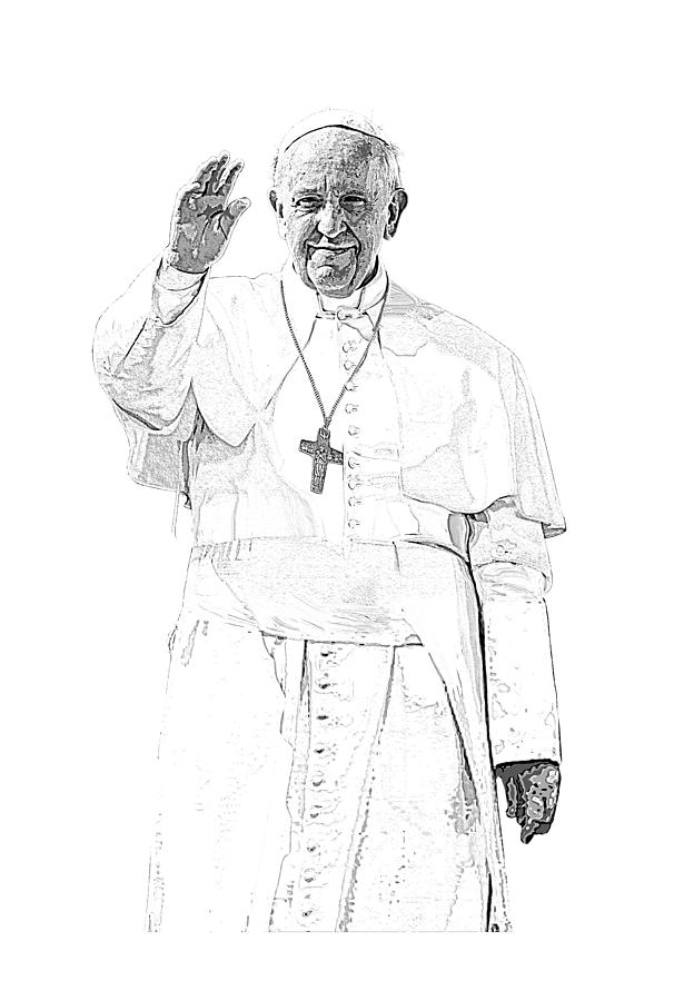 Pope Francis is Here Digital Art by Garaga Designs