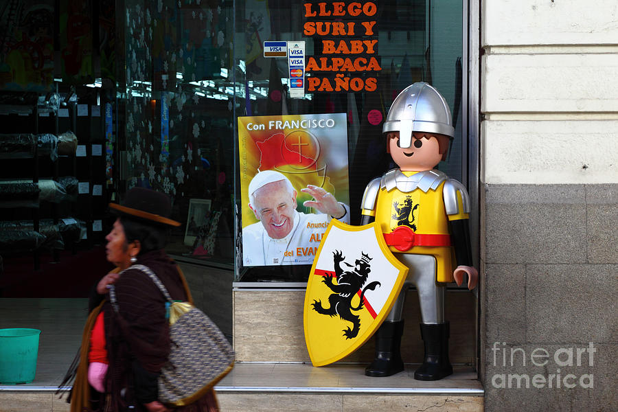 Pope Francis Visits Bolivia Photograph by James Brunker