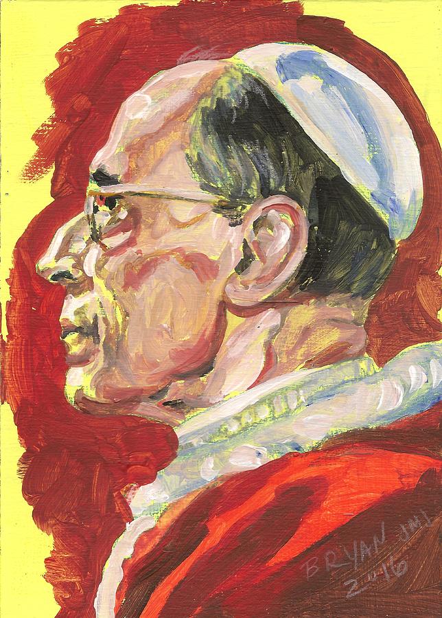 Pope Pius XII Painting by Bryan Bustard