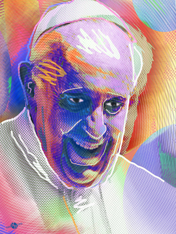 Pope Pop 1 Painting by Tony Rubino