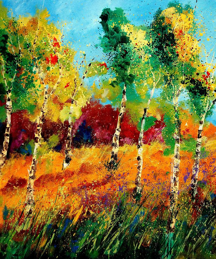 Poplars 459070 Painting by Pol Ledent