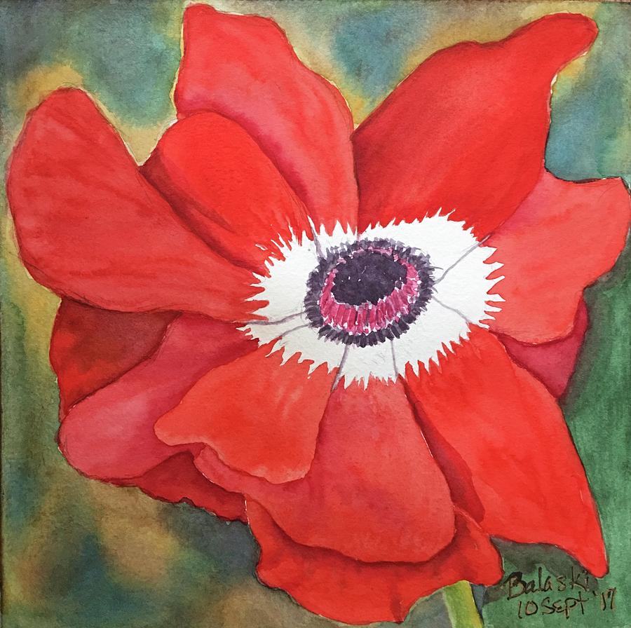 Poppied Painting by Belinda Balaski