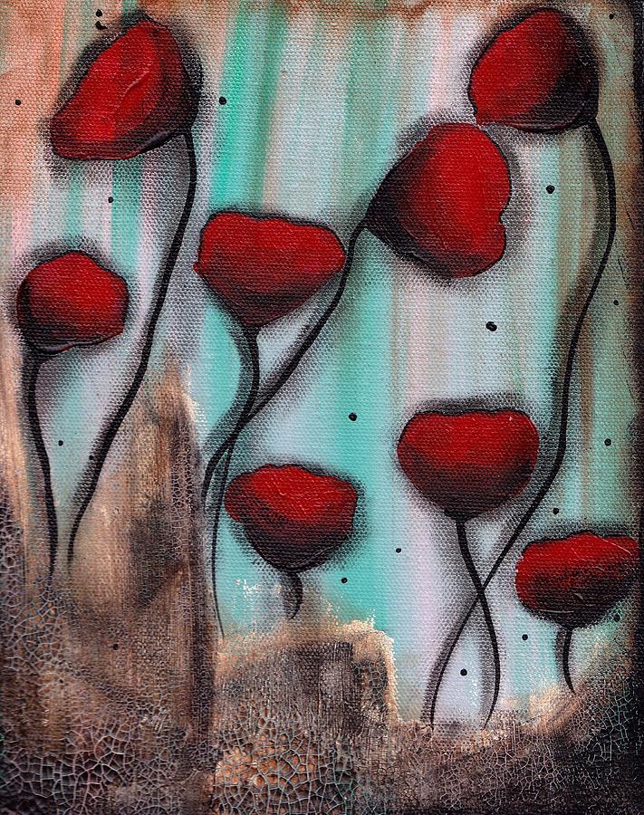 Poppies Painting by Abril Andrade