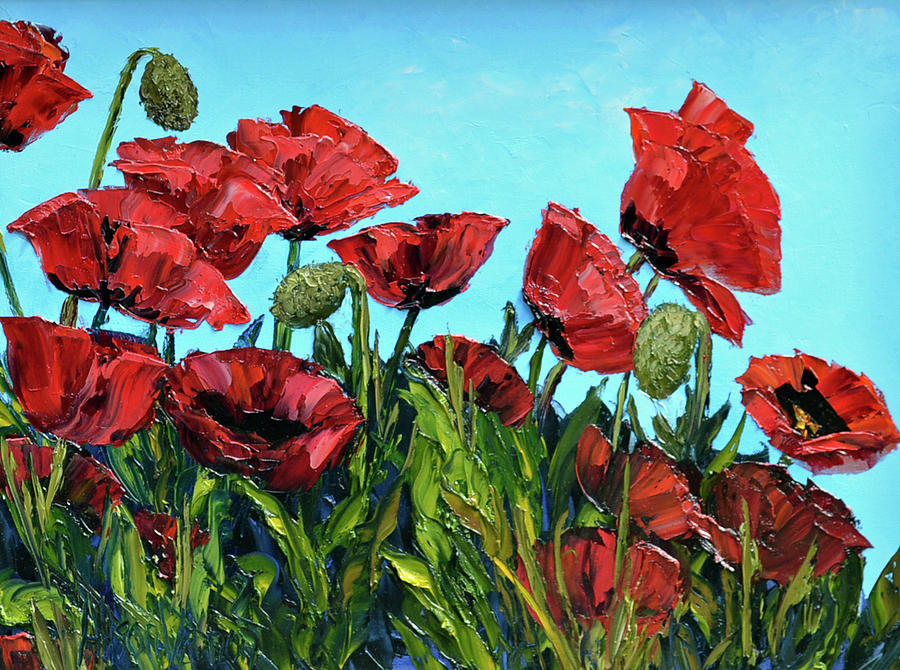 Poppies Painting by Alison Vernon - Fine Art America