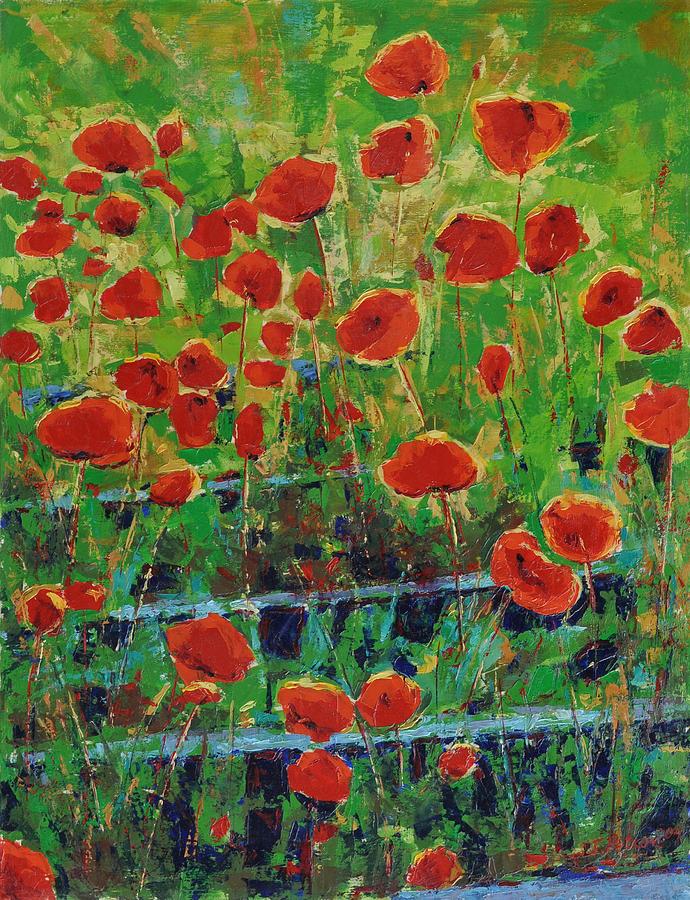 Poppies Painting - Poppies And Traverses 1 by Iliyan Bozhanov Poppies Painting - Poppies And Traverses 1 by Iliyan Bozhanov