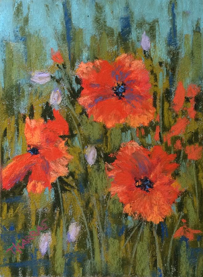 Poppies Pastel by Christina Karras - Fine Art America