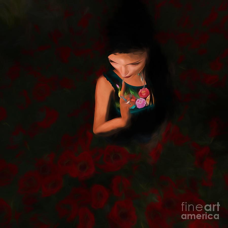 Poppies Digital Art by Georgina Hannay