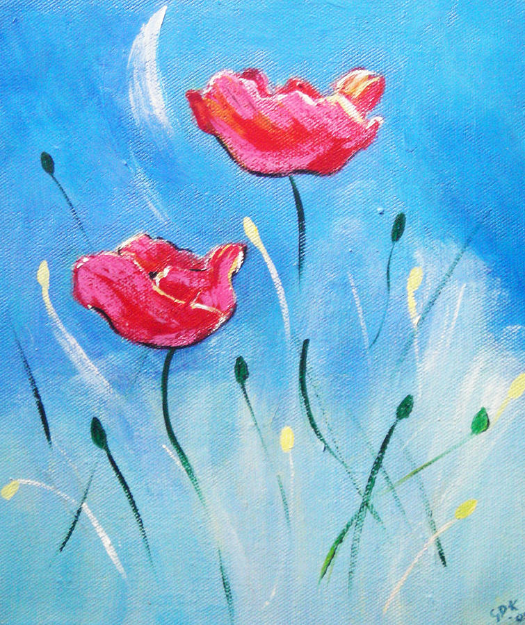 Poppies Painting by Gloria Dietz-Kiebron