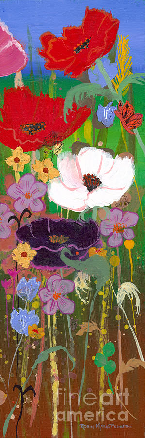 Poppies III Painting by Robin Pedrero