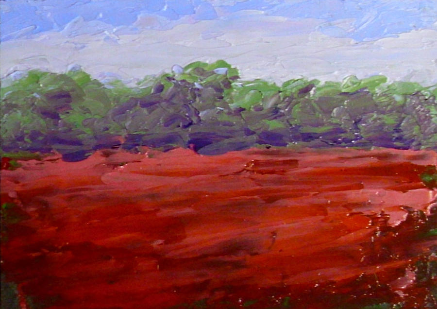 Poppies in Field Painting by Fred Wilson