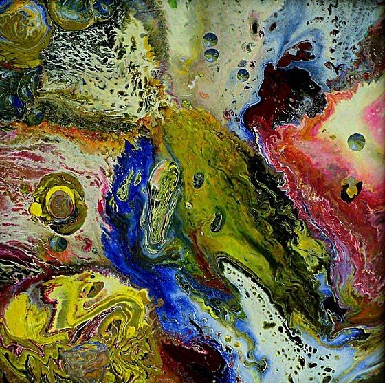 Abstract Universe Painting By Nelu Gradeanu - Fine Art America