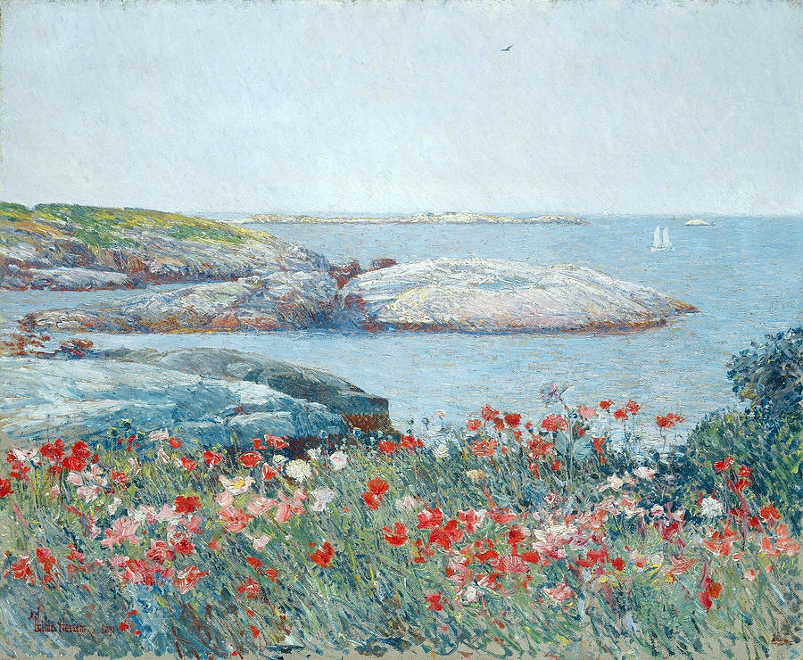 Childe Hassam Painting - Poppies. Isles of Shoals by Childe Hassam