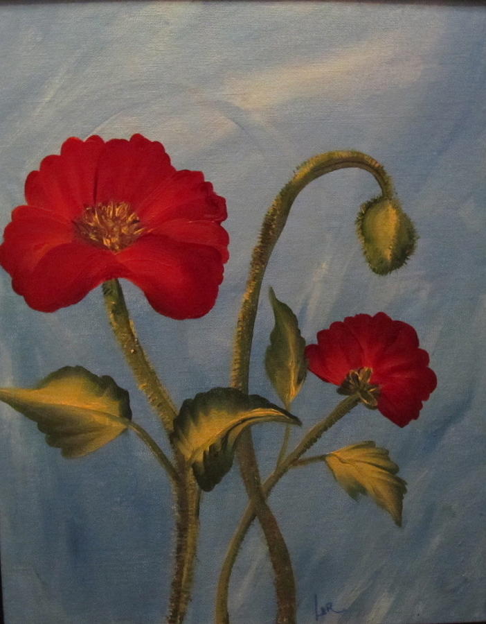 Poppies Painting by Lorraine Centrella