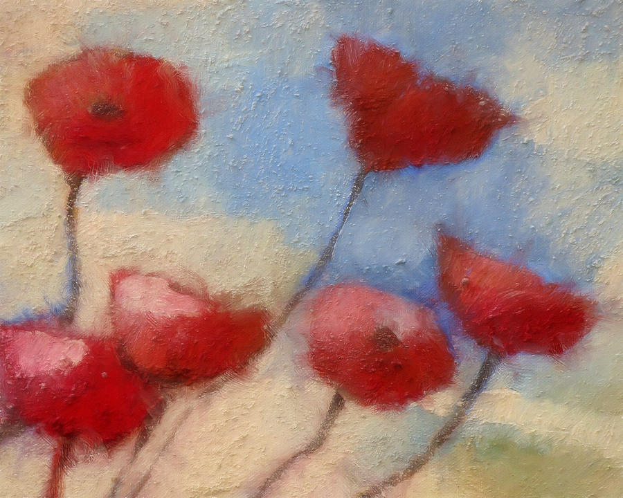 Poppies Painting by Lutz Baar