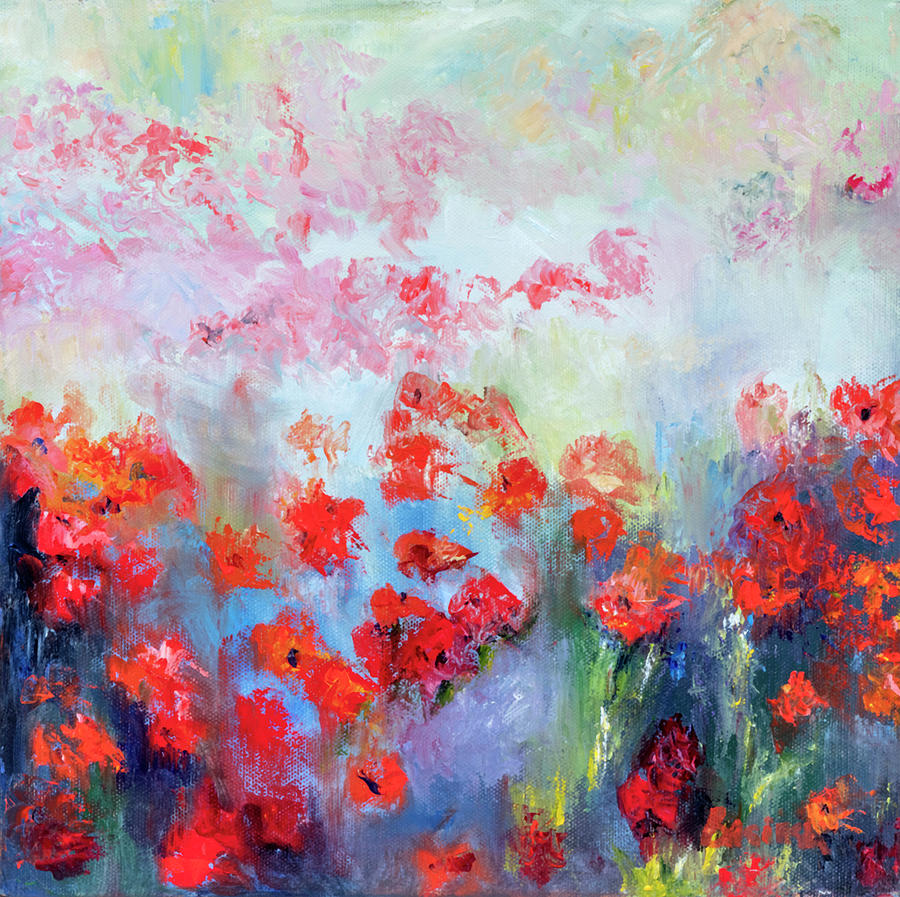 Flower Painting - Poppies by Nancy Basinski