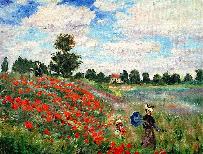 Poppies Near Argenteuil Painting by Peter Kupcik | Fine Art America