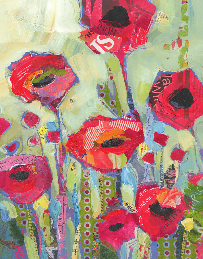Poppies Painting - Poppies No 5 by Shelli Walters