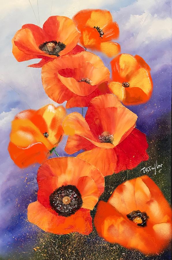 Poppies Painting by Ralph Taylor