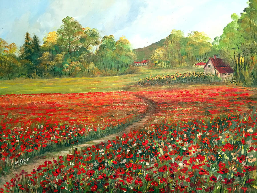 Poppies Time Painting by Dorothy Maier