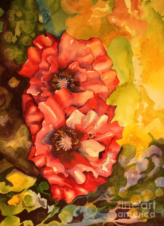 PoppiesII Painting by Pamela Shearer