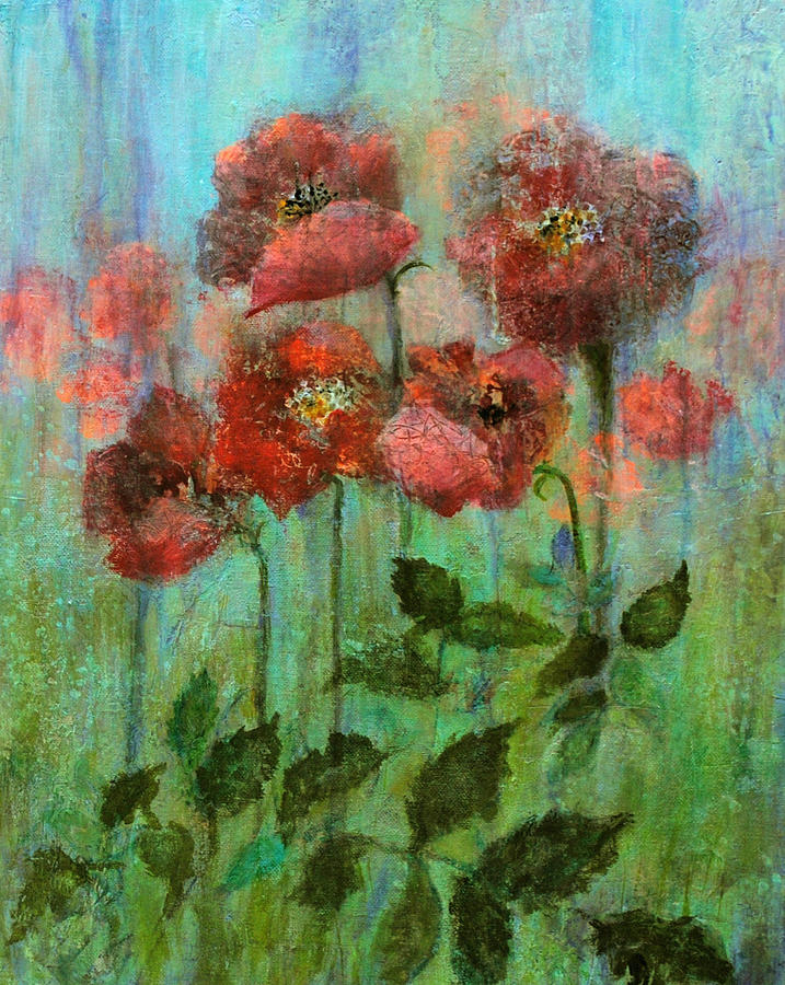 Poppilicious Painting by Kay Fuller