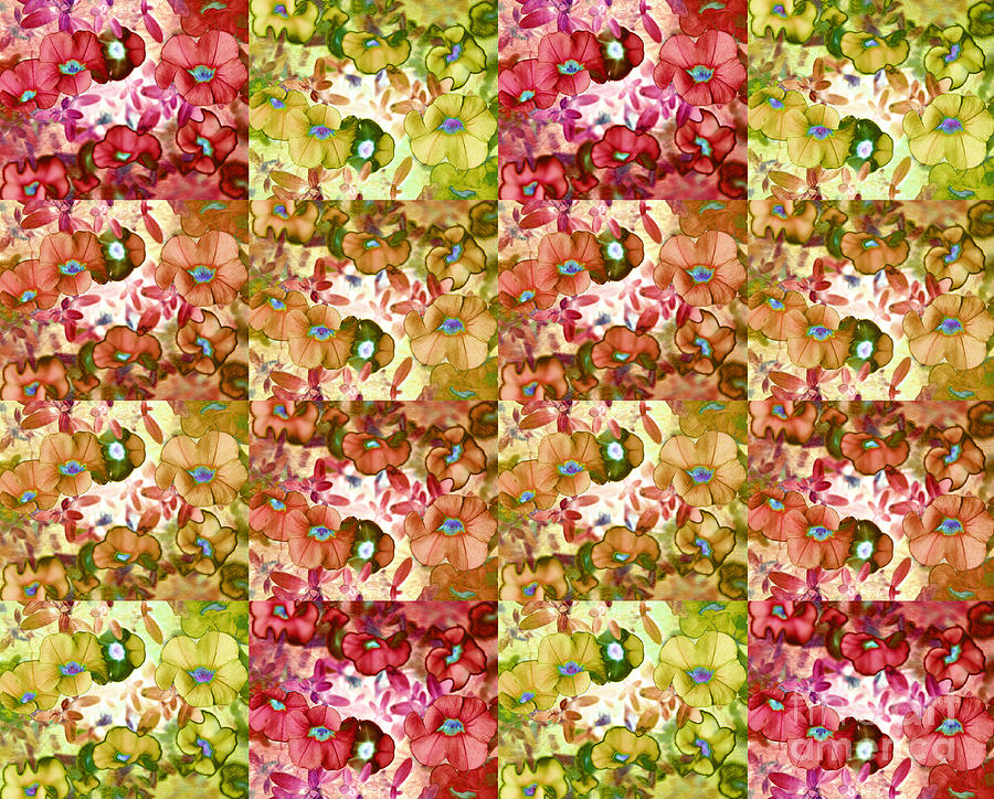 Popping Petunia Pattern Photograph by Nina Silver