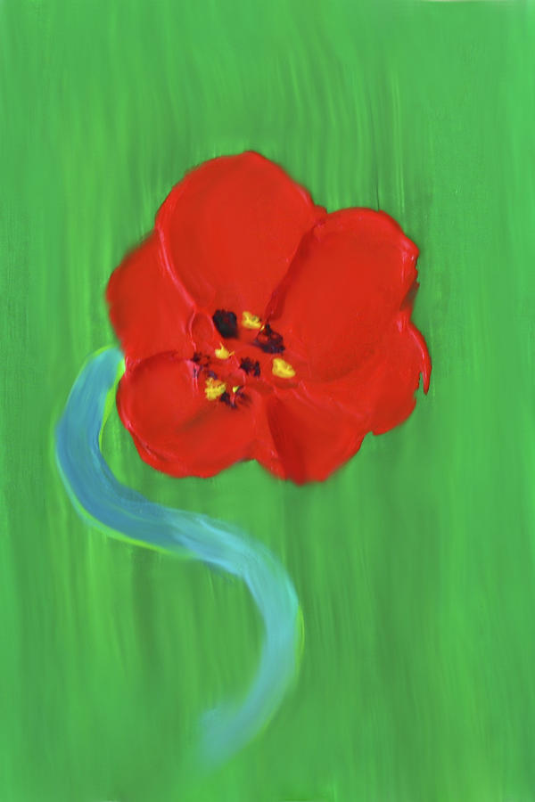Popping Poppy 1 Painting by Deborah Boyd