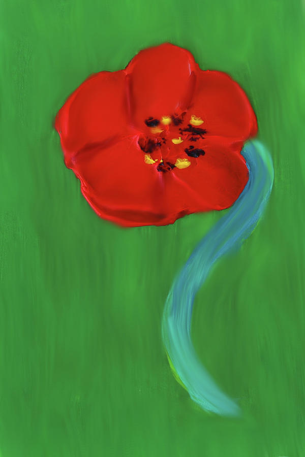 Popping Poppy 2 Painting by Deborah Boyd