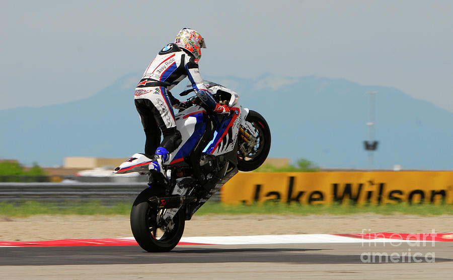 Popping the Wheelie Photograph by Dennis Hammer
