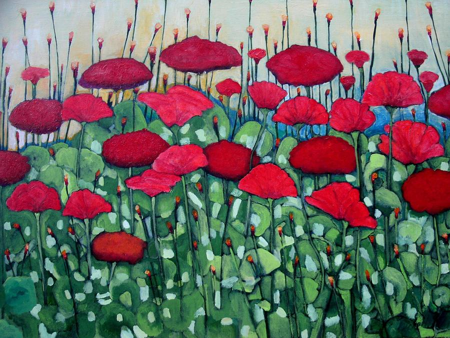 Poppy Abstract Painting By Michelle Peterlin - Fine Art America