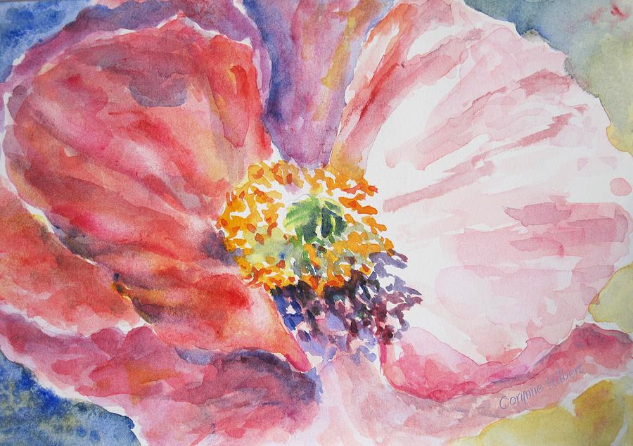 Poppy Painting by Corynne Hilbert - Fine Art America