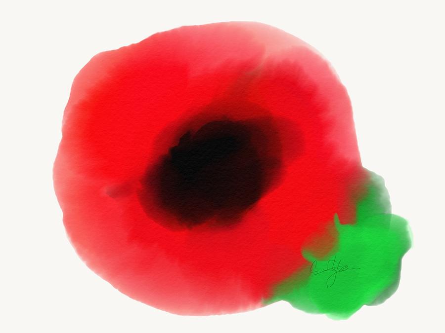 Poppy Painting by Cristina Stefan