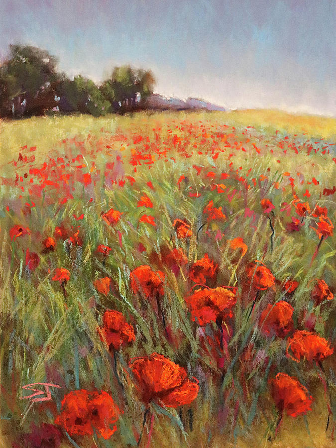 Poppy Dance Painting by Susan Jenkins