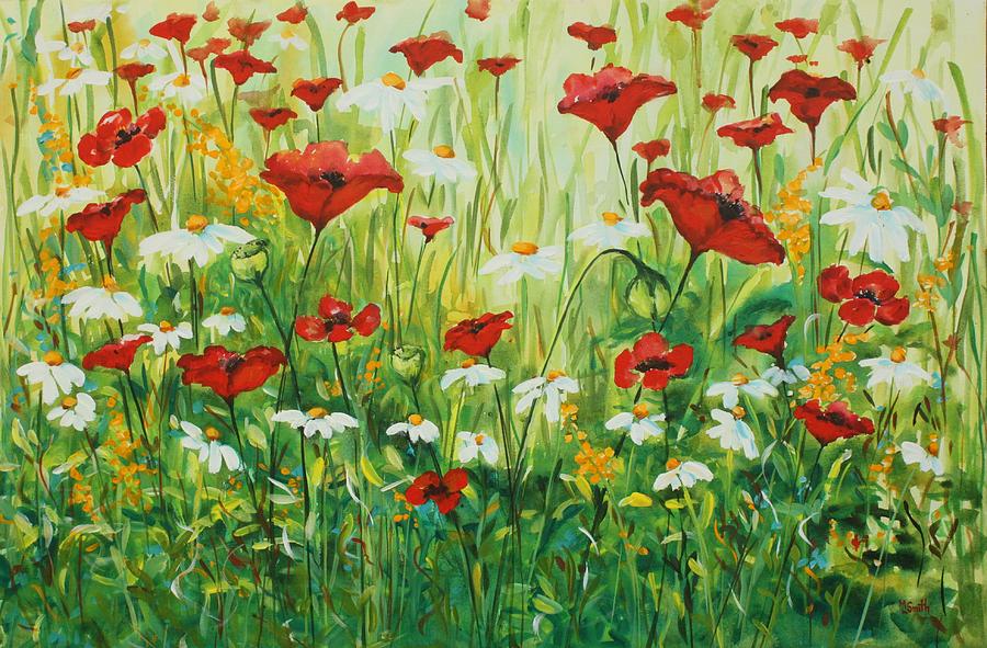 Poppy Daze Painting by Mary Lynn Smith - Fine Art America