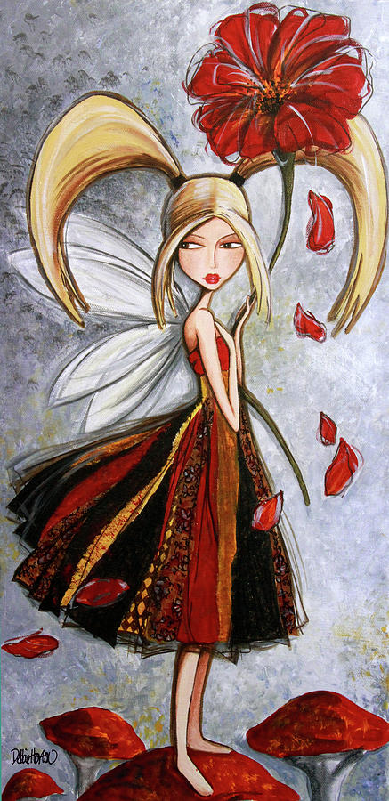 Fairy Painting - Poppy by Debbie Gallerani