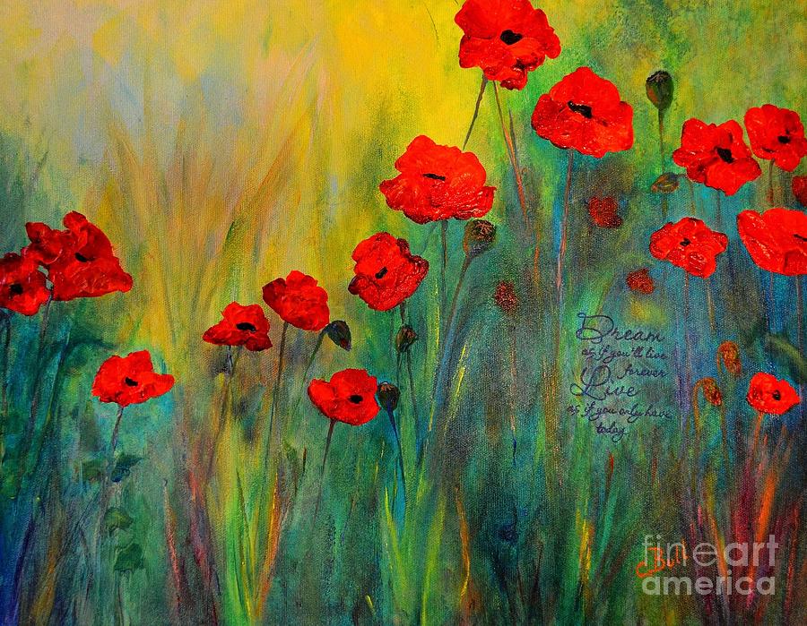 Poppy Dreams Painting by Claire Bull