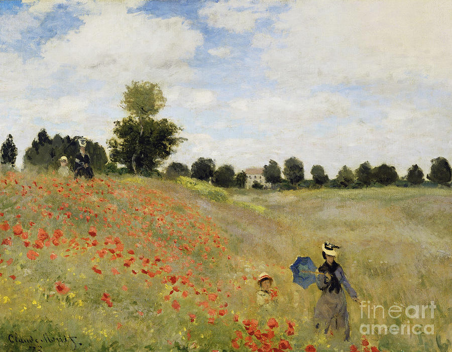 Poppy Field Painting by Celestial Images