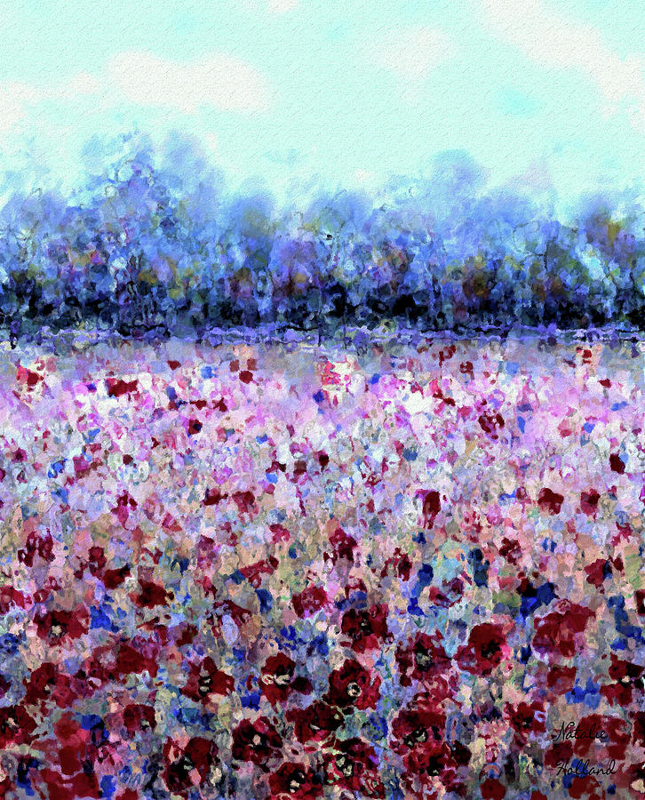 Poppy Field Painting by Natalie Holland