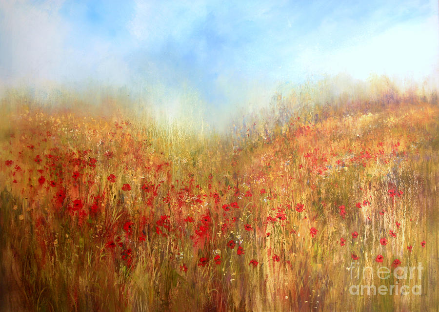Poppy Field    SOLD Painting by Valerie Travers