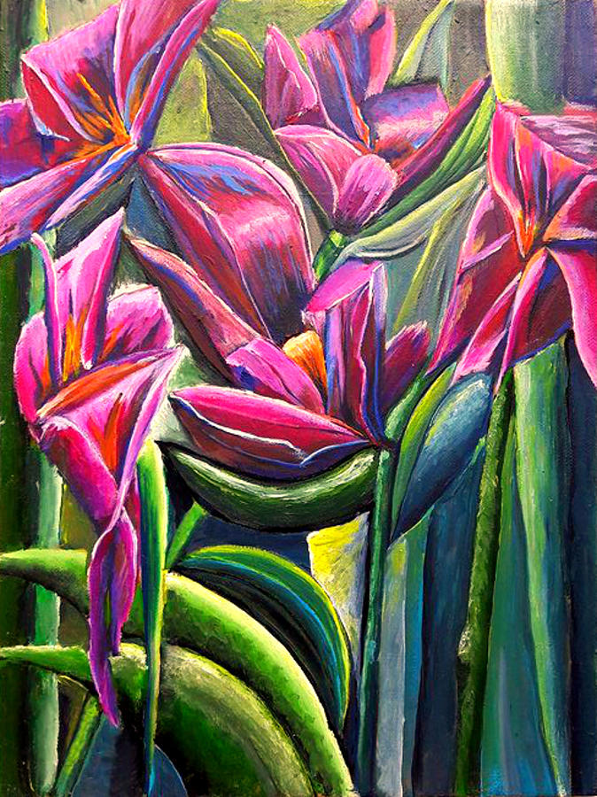 Poppy Flowers Painting by Medea Ioseliani