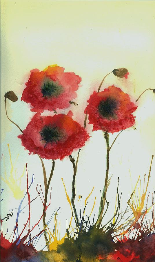 Poppy Garden Painting by David Patrick - Fine Art America